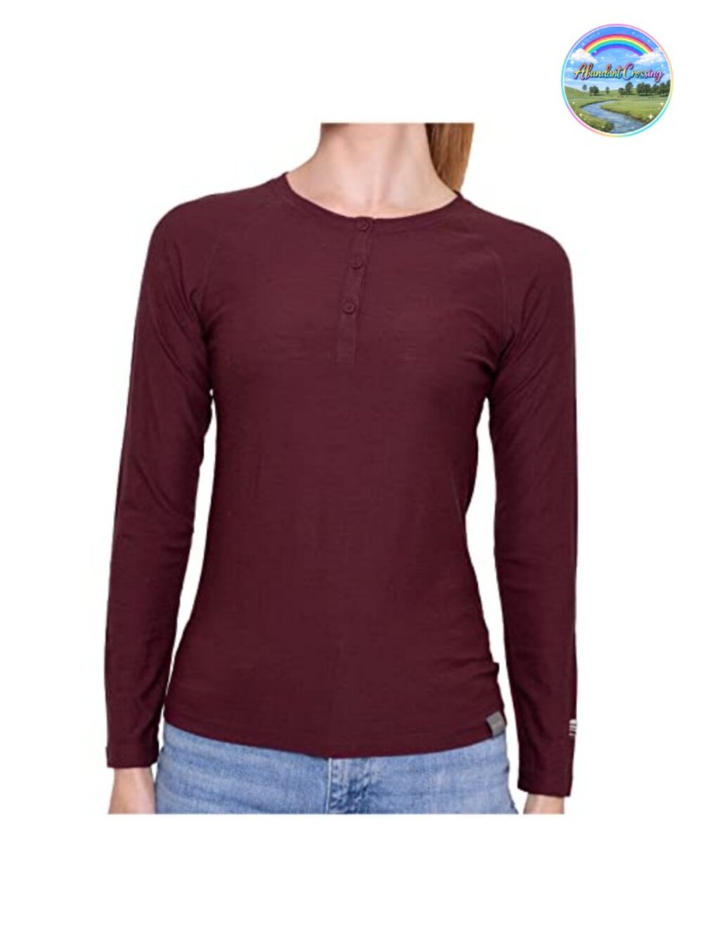 Merino Wool Base Layer Long Sleeve Henley Lightweight Thermal Shirt